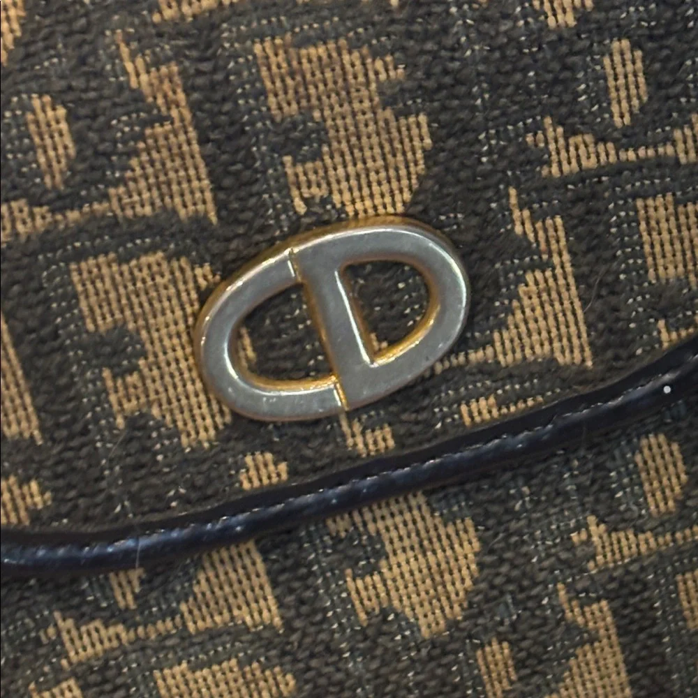 Christian Dior Trotter Monogram Logo Canvas Coin Wallet